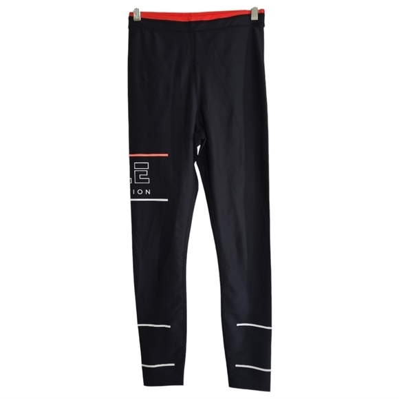 P.E Nation Women's The Glory Leggings - Black/Orange/White Medium Compression - Picture 4 of 8